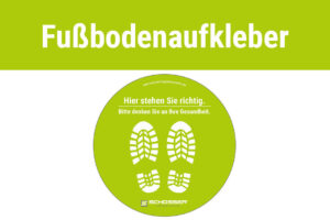 Fußbodenaufkleber